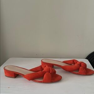 Elegant Orange Women's Slide Sandals